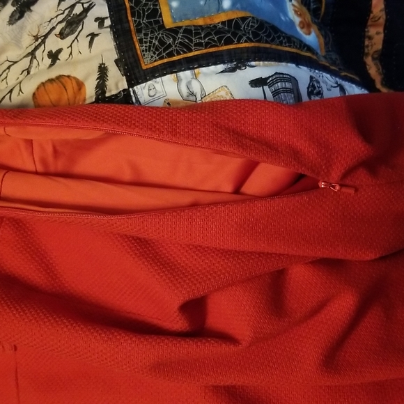 Boden Mandarin Orange/Red Dress - Picture 4 of 6